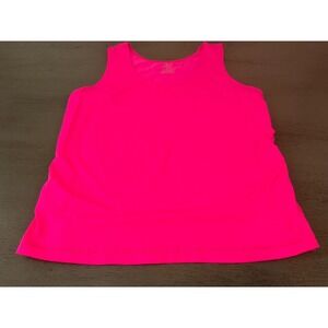 neon pink WORTHINGTON plus size tank top shirt 2X